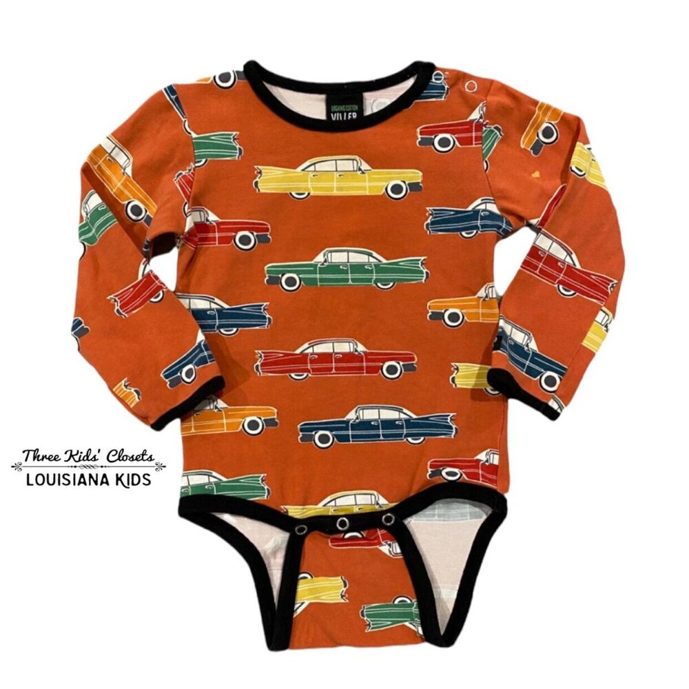 Villervalla Sz 86 (1.5Y) Colorful Car Bodysuit
